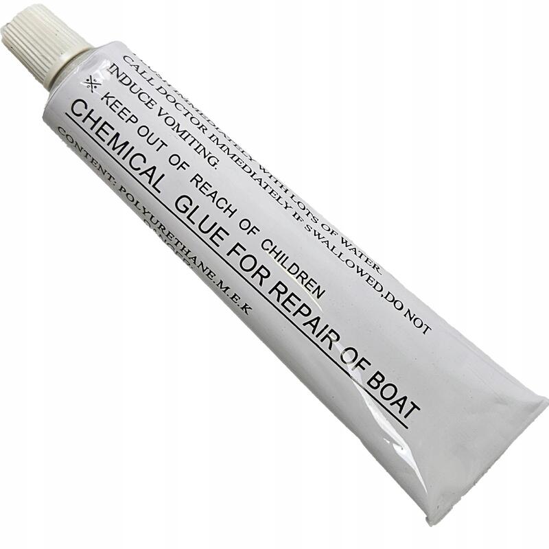 Kit reparatie SUP, caiac si barca gonflabila, petice vinil, lipici, cheie valva