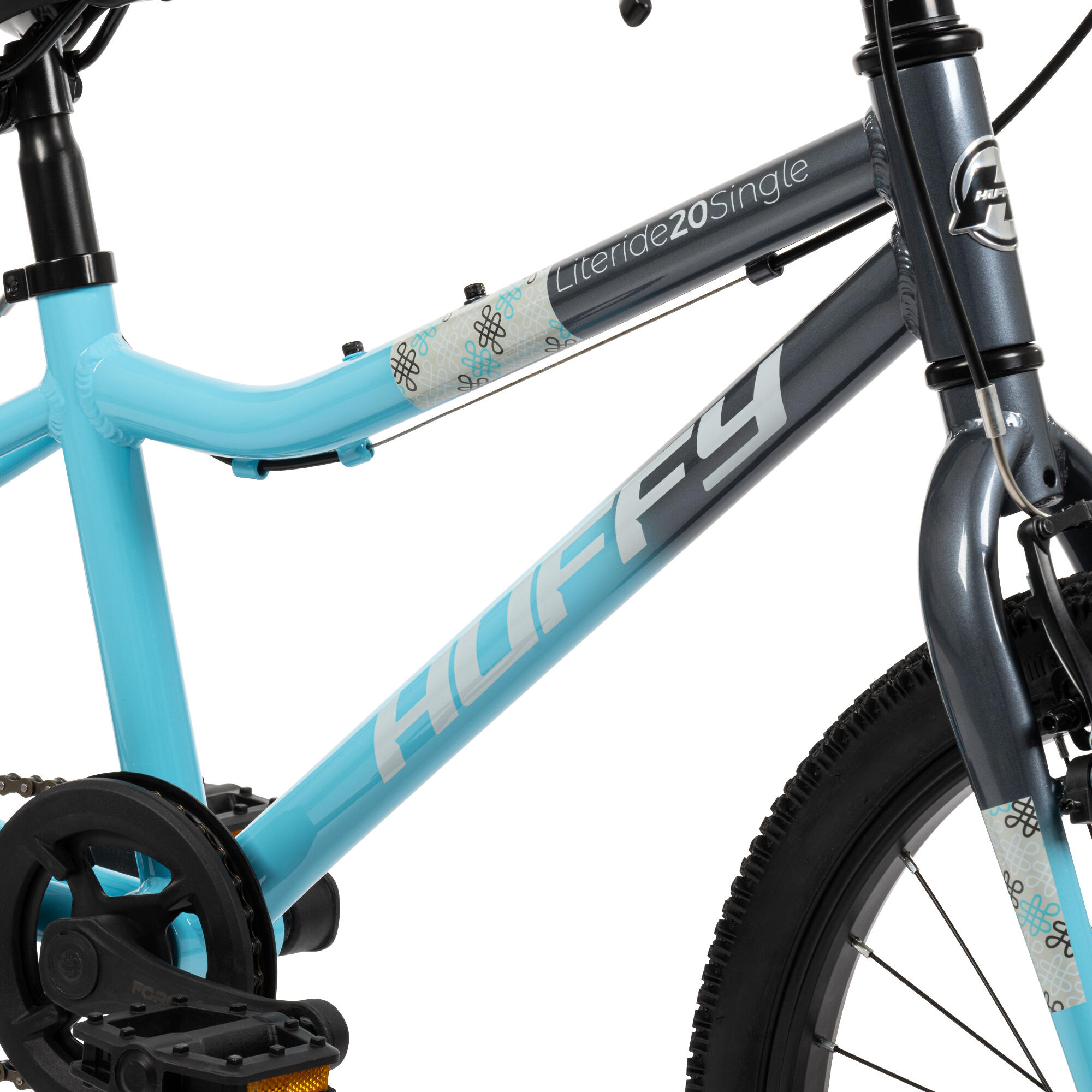 Vélo Huffy Literide 20 pouces à vitesse unique, bleu et gris, 7 à 9 ans 4/7