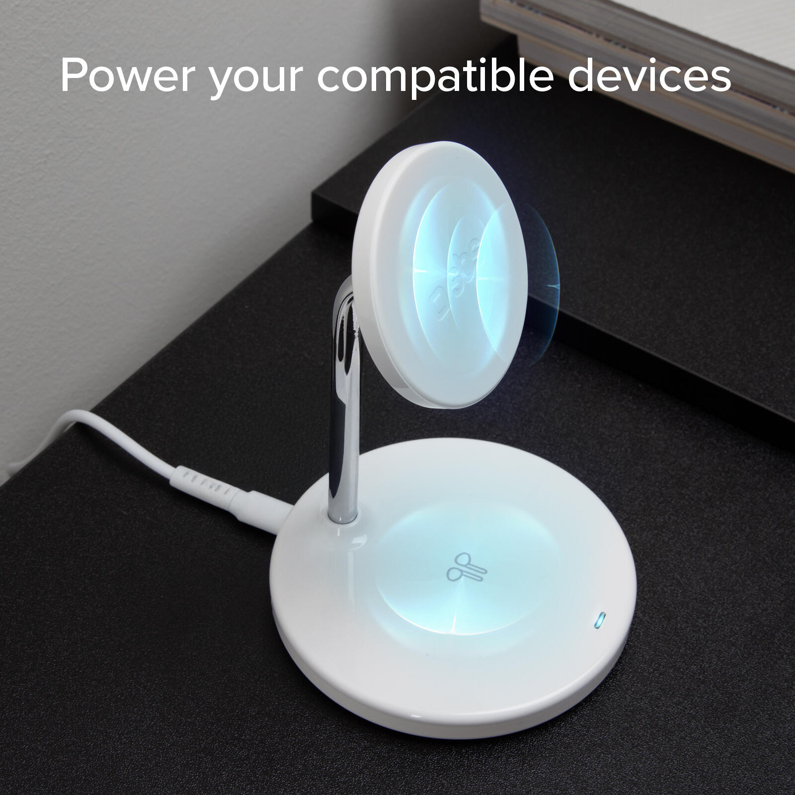 Stazione ricarica wireless 2 in 1 per iPhone, Android, AirPods, auricolari TWS 3/7