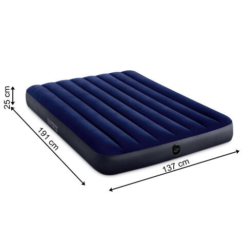Saltea gonflabila dubla, Intex, Dura-Beam Fiber-Tech, 137 x 191 x 25 cm, 272 kg