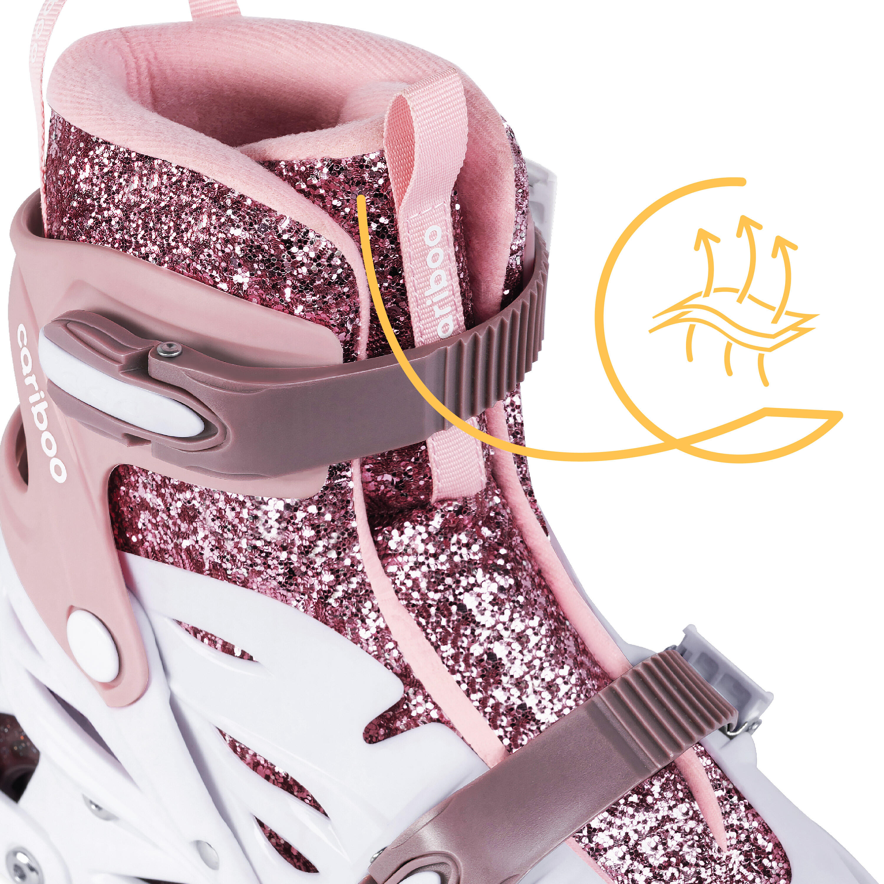 Cariboo Ballerina 2w1 Rolko-łyżwy dziecięce z kółkami LED 4/7
