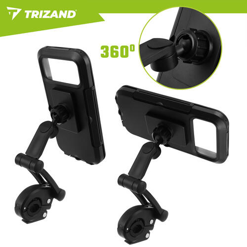 Suport de telefon cu husa impermeabila, reglare 360°, securitate magnetica
