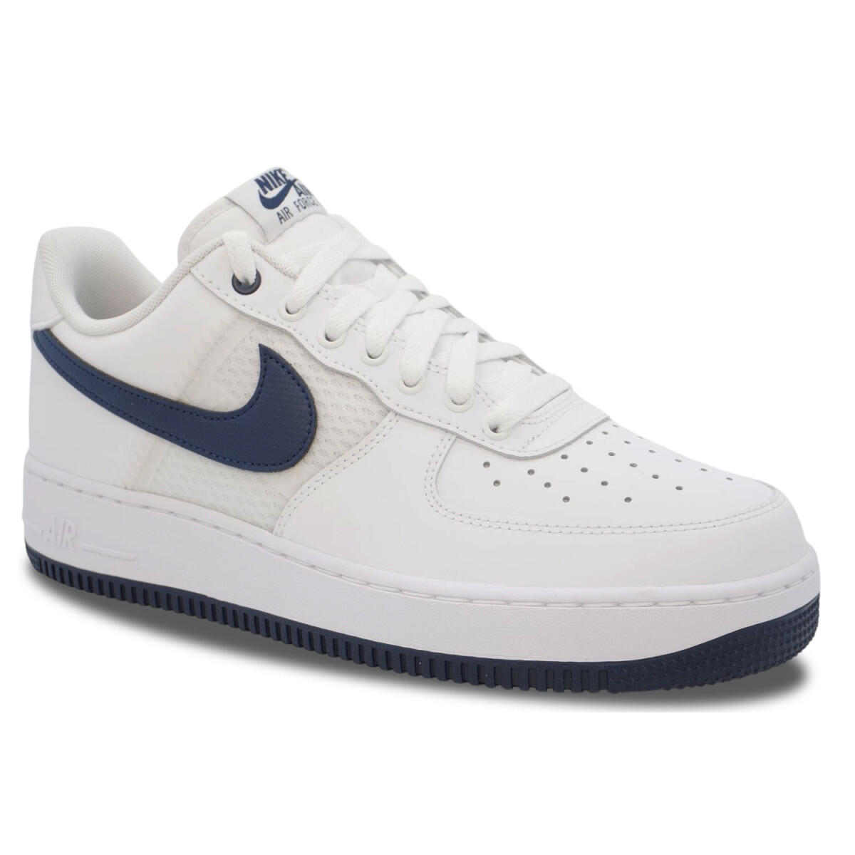 Nike Air Force 1 '07 LV8 Mesh Tape White Navy 2/4