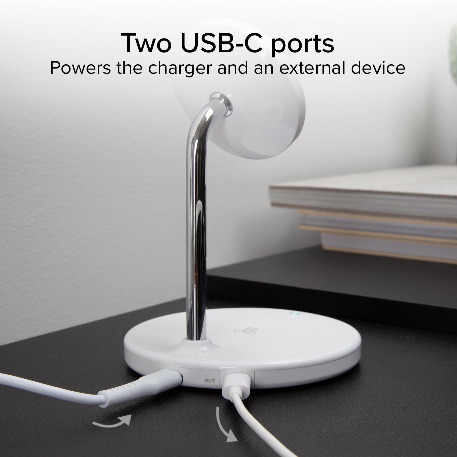 Stazione ricarica wireless 2 in 1 per iPhone, Android, AirPods, auricolari TWS 7/7