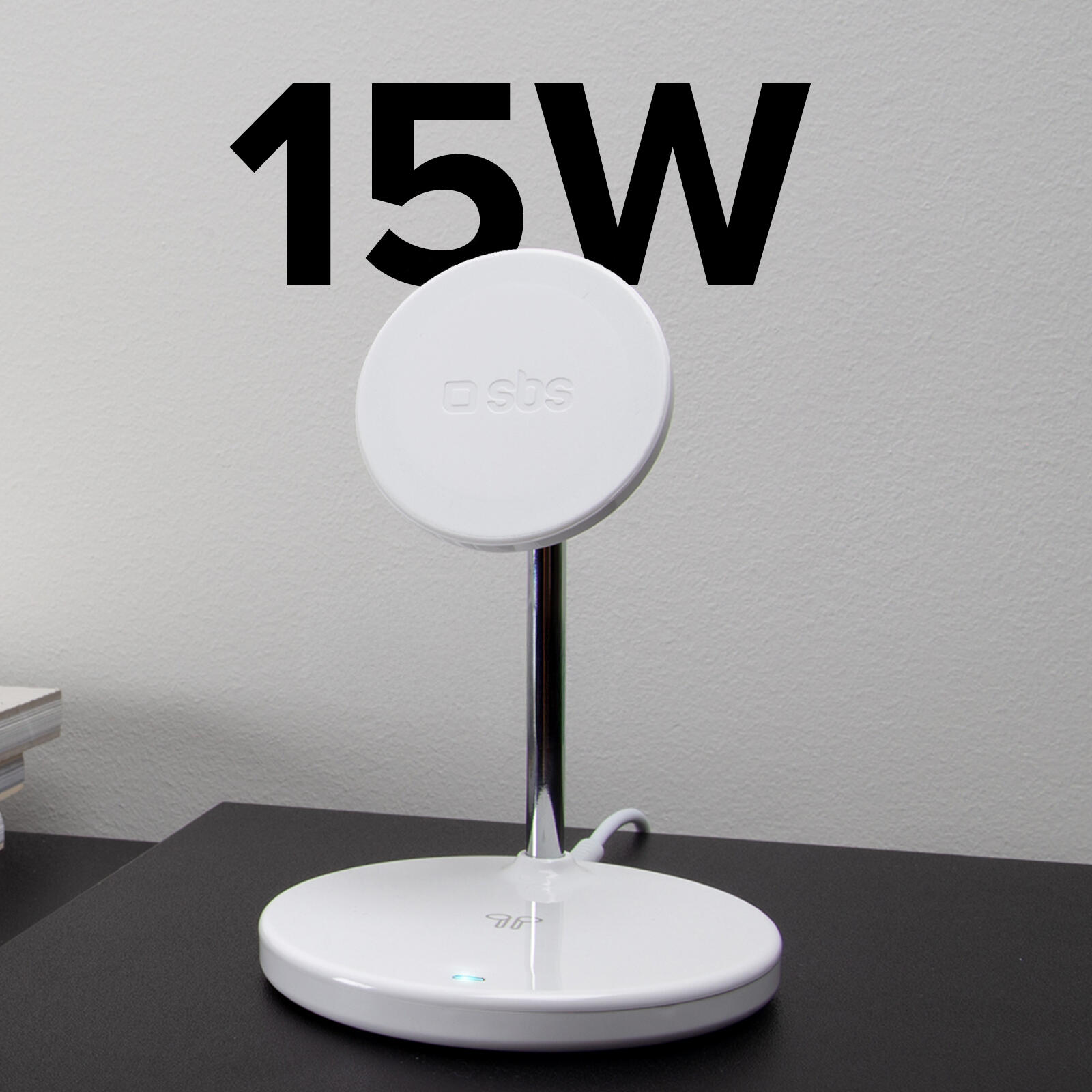 Stazione ricarica wireless 2 in 1 per iPhone, Android, AirPods, auricolari TWS 5/7