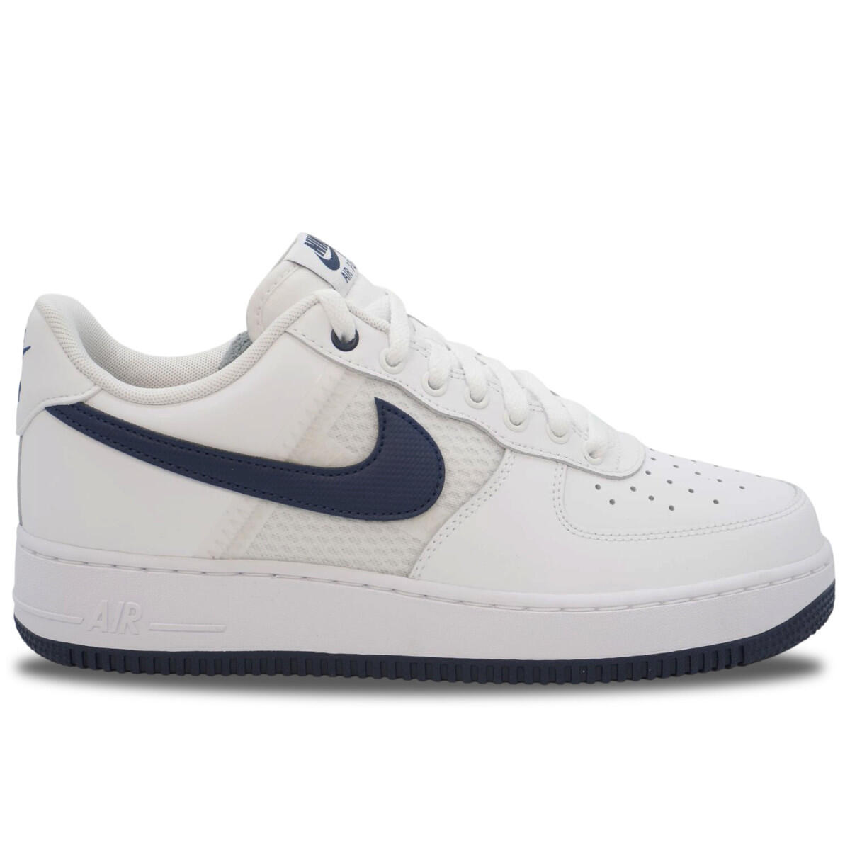 Nike Air Force 1 '07 LV8 Mesh Tape White Navy 1/4