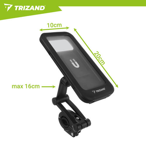 Suport de telefon cu husa impermeabila, reglare 360°, securitate magnetica