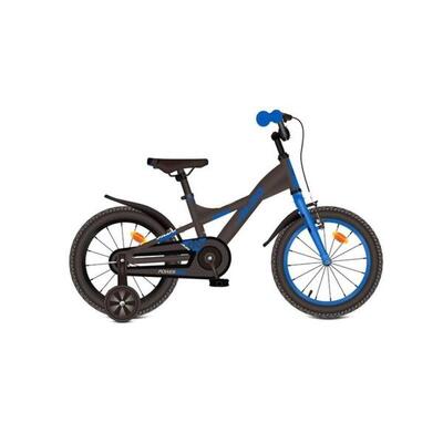 Aldo powerbike kinderfiets 16" - zwart/blauw, aluminium frame
