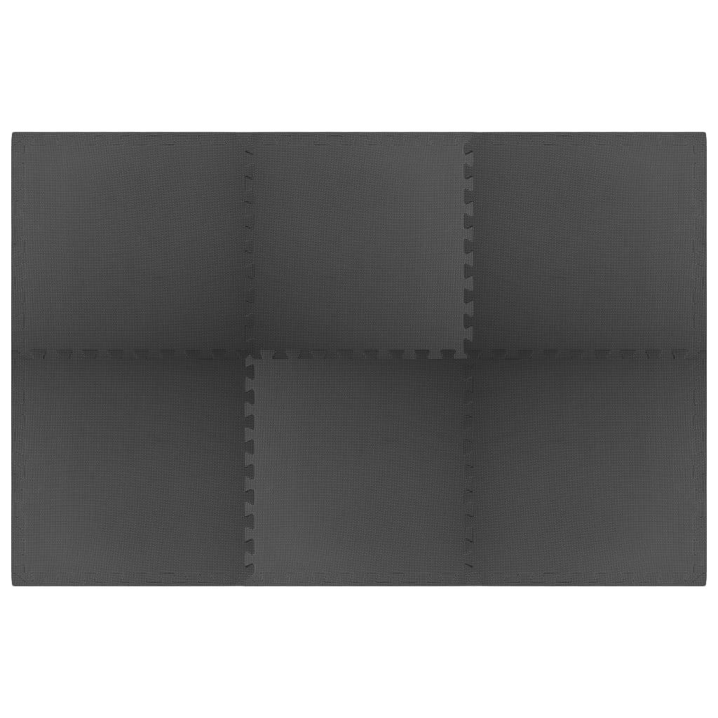 VidaXL Tappetini Puzzle EVA 6 pz 2,16 m² Nero 2/3