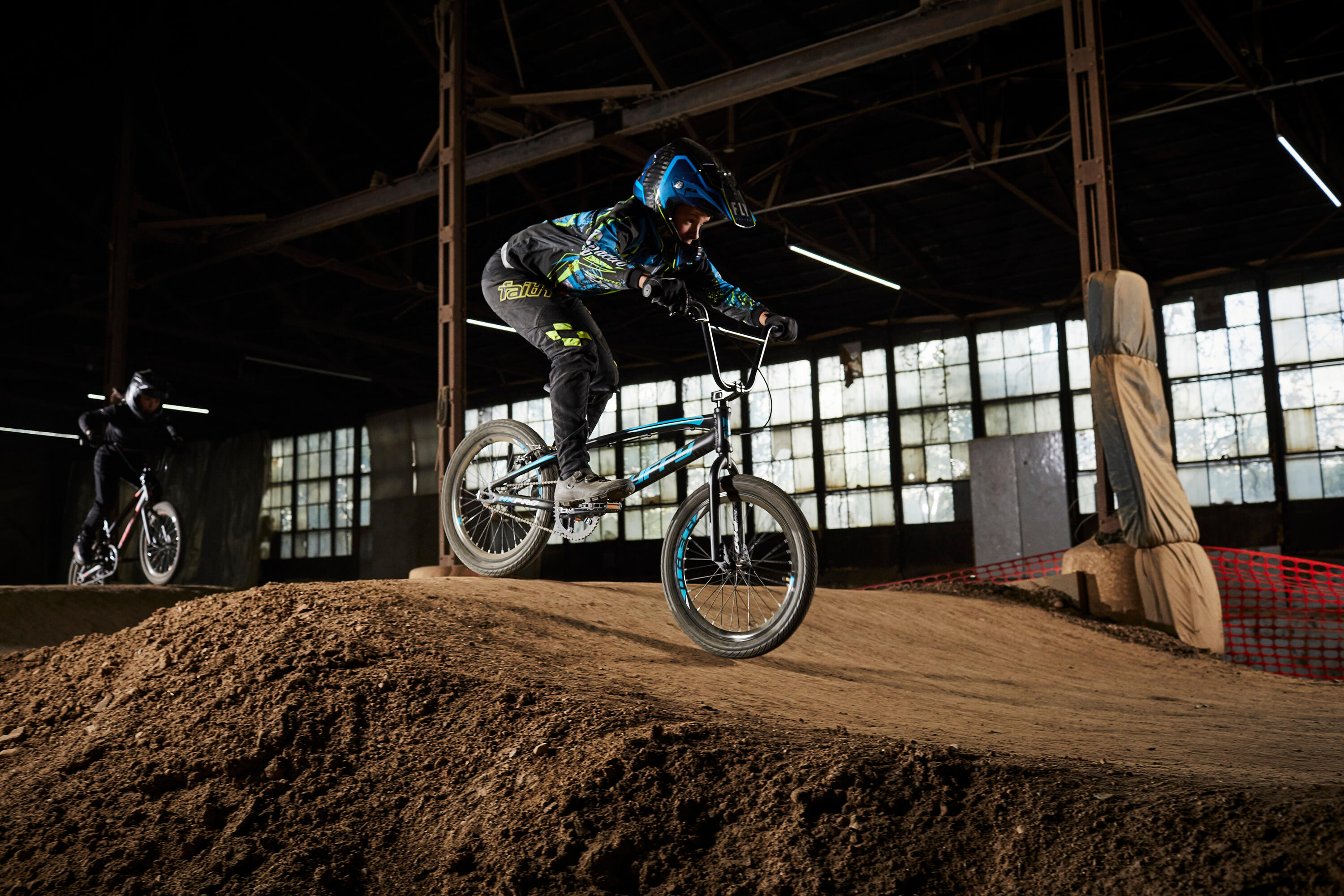HX Pro 20-inch aluminium BMX-racefiets, zwart en blauw 3/7