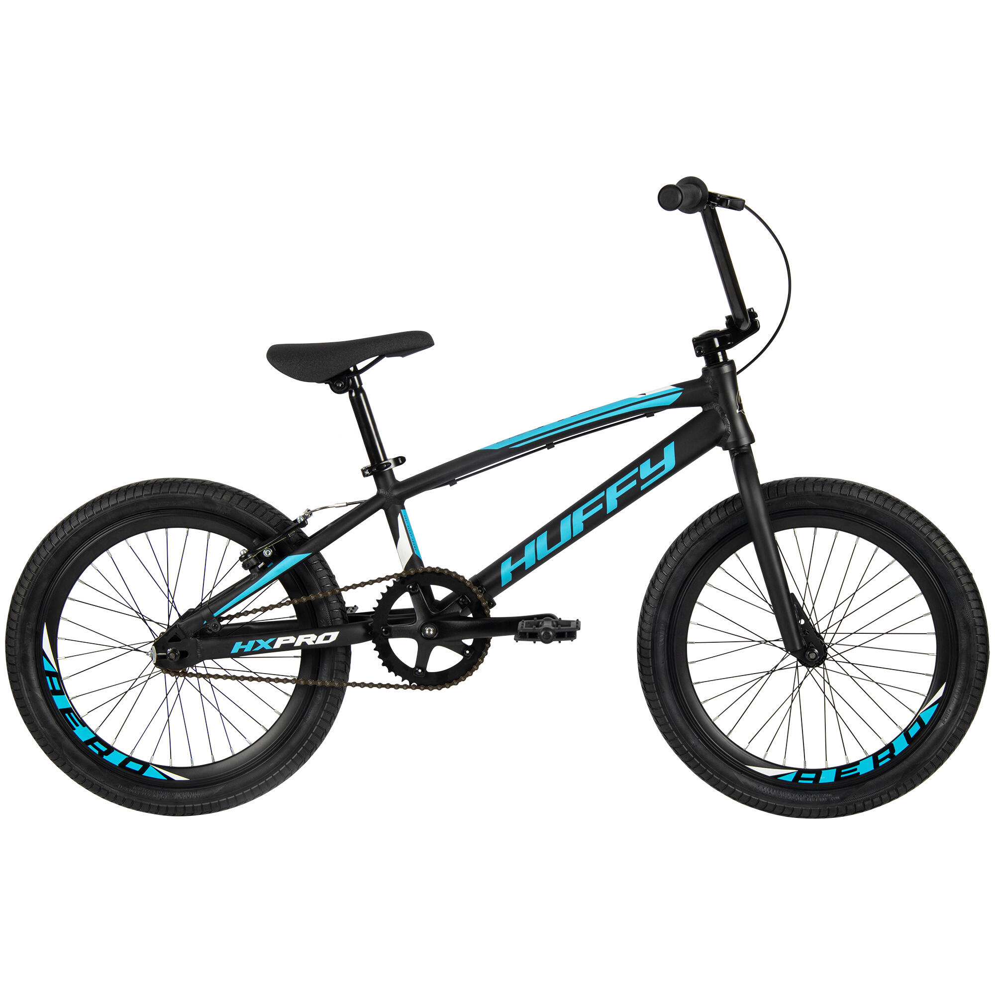 HX Pro 20-inch aluminium BMX-racefiets, zwart en blauw 2/7
