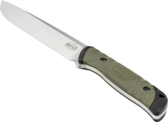 Couteau de chasse Bushcrafter 13cm étui Kydex acier Sandvik - Vert