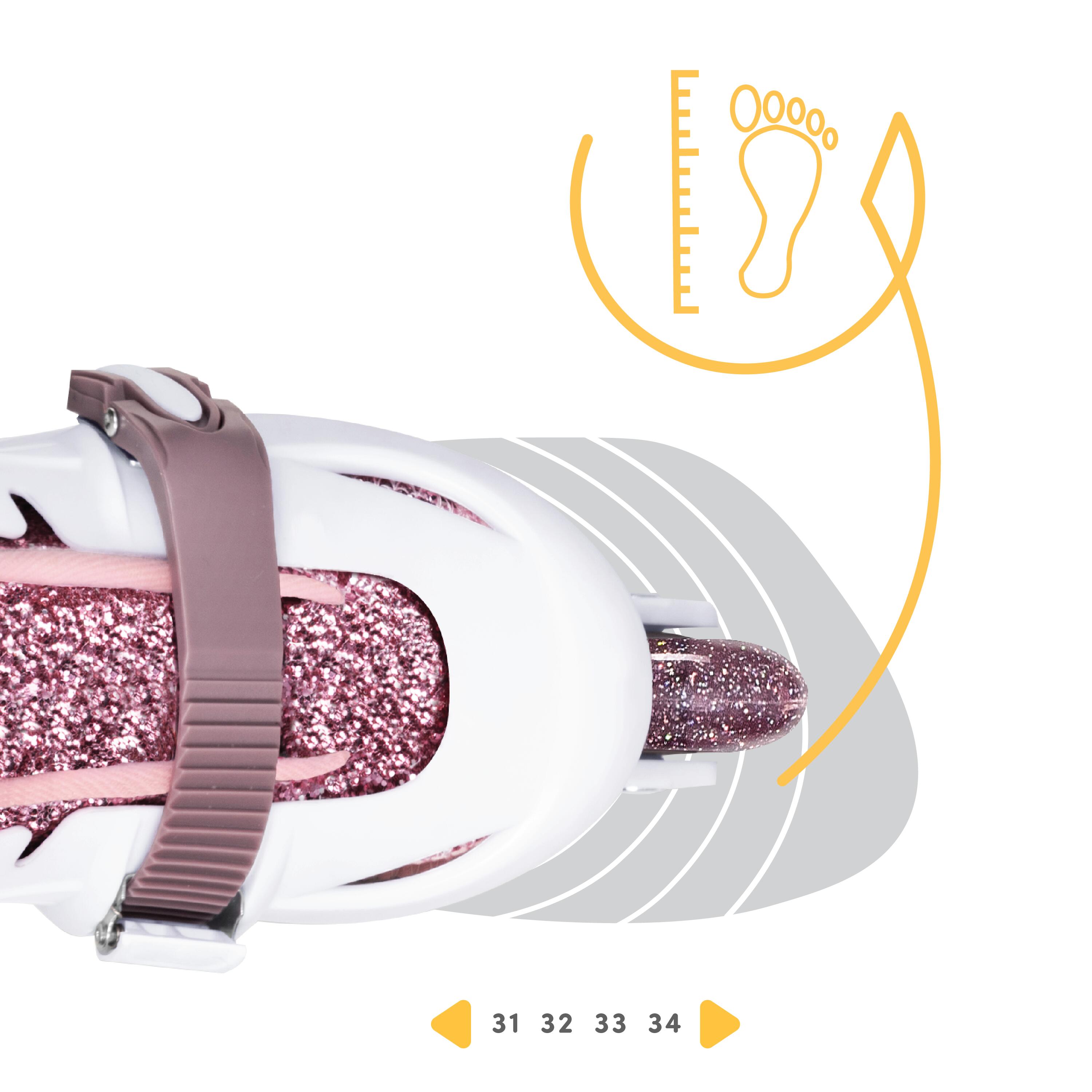 Cariboo Ballerina 2w1 Rolko-łyżwy dziecięce z kółkami LED 6/7
