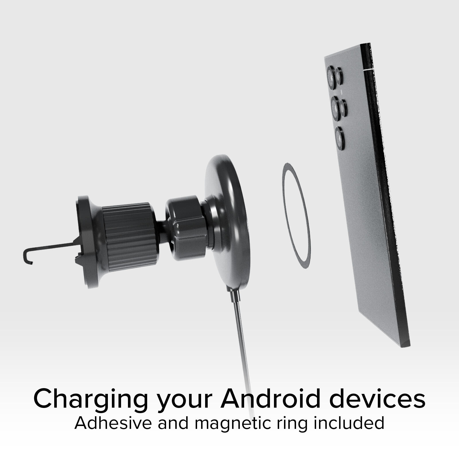Support voiture pour smartphones et iPhone, compatible avec MagSafe 4/7