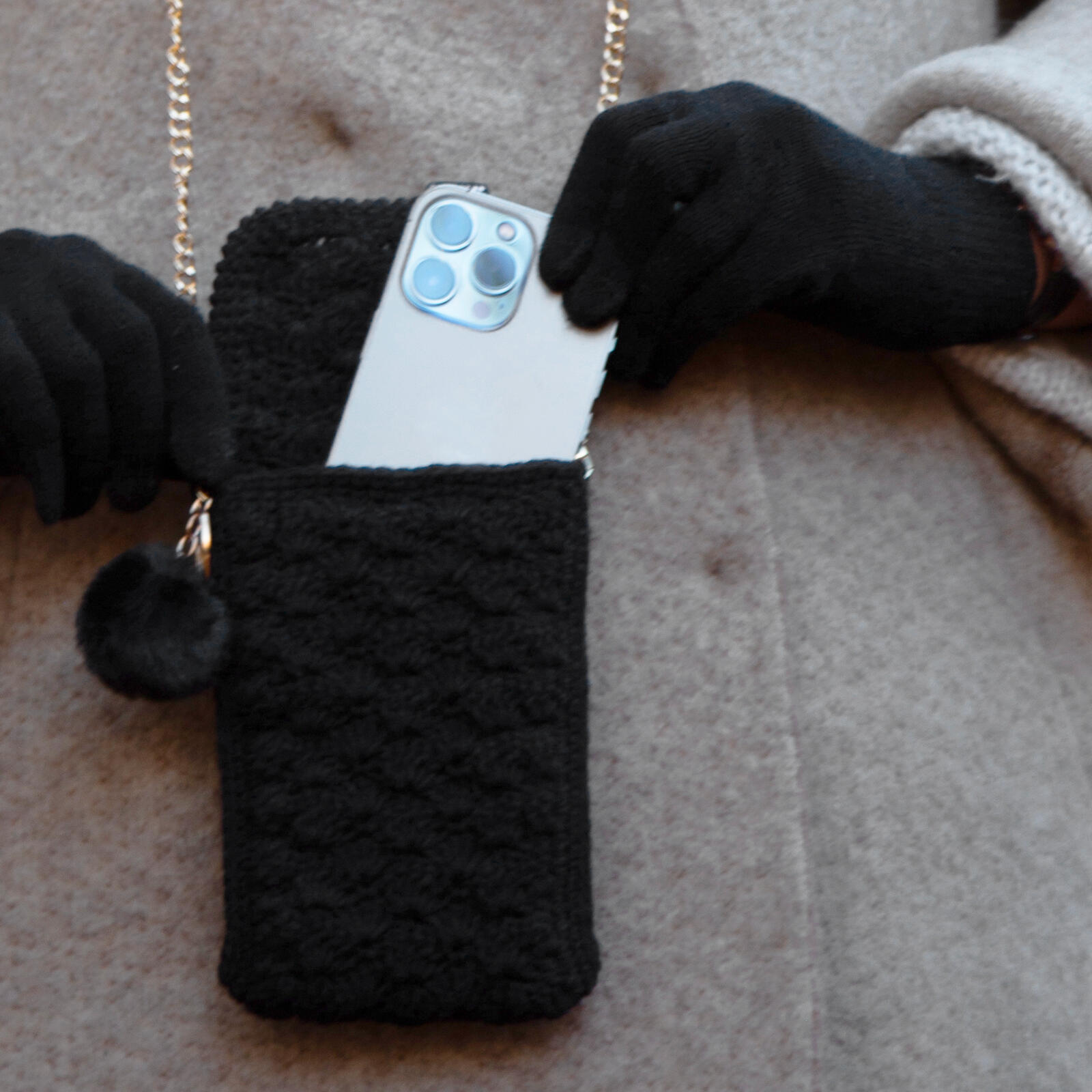Sac d'hiver pour smartphones jusqu'à 6,8" 4/5