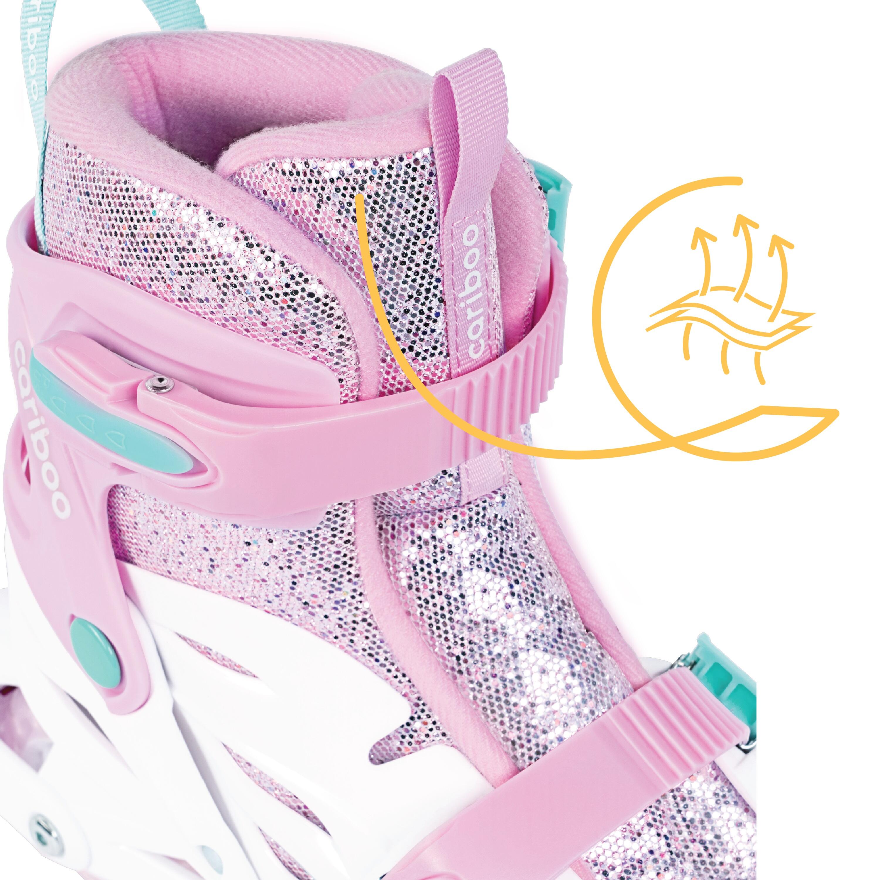 Cariboo Ballerina 2w1 Rolko-łyżwy dziecięce z kółkami LED 4/7