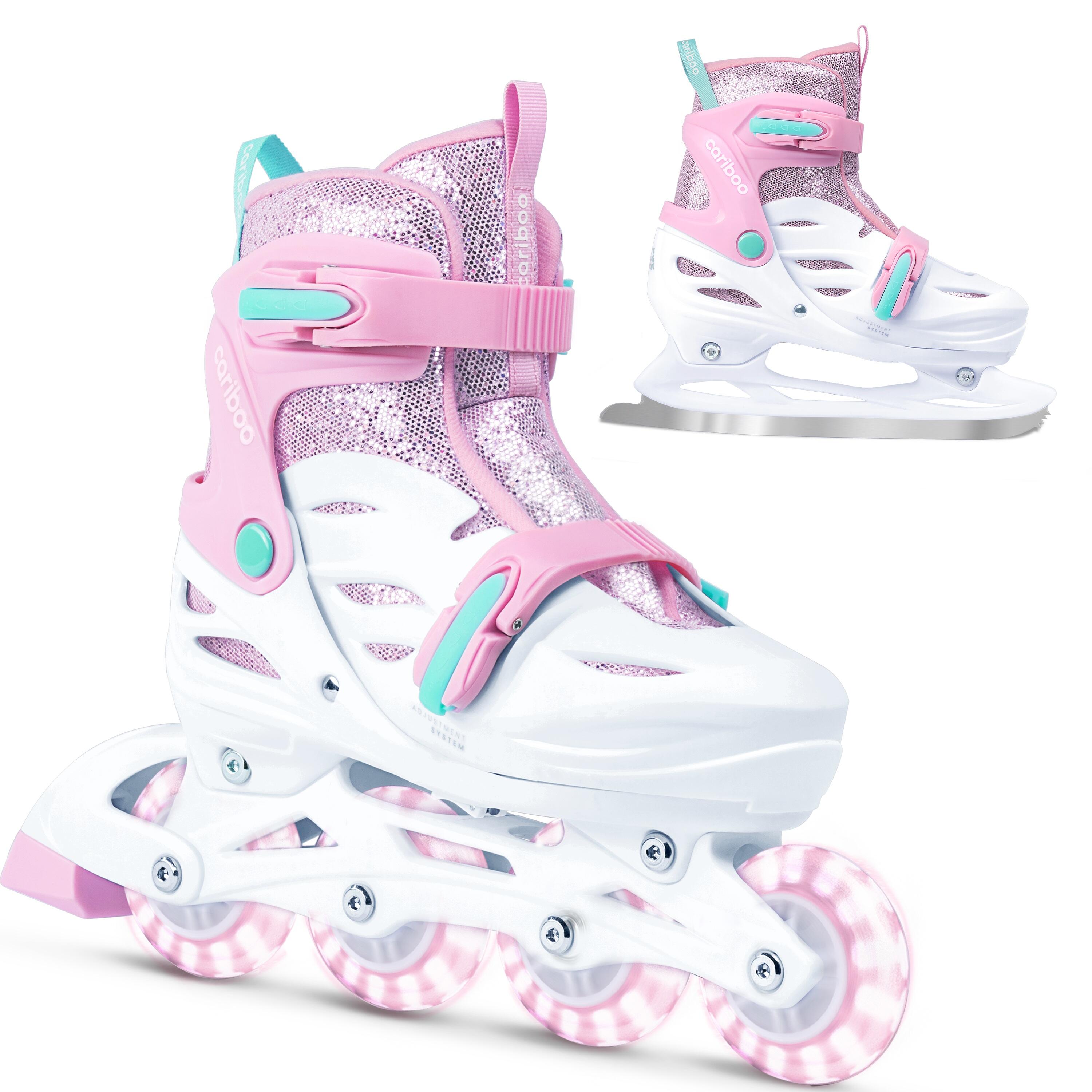 Cariboo Ballerina 2w1 Rolko-łyżwy dziecięce z kółkami LED 1/7