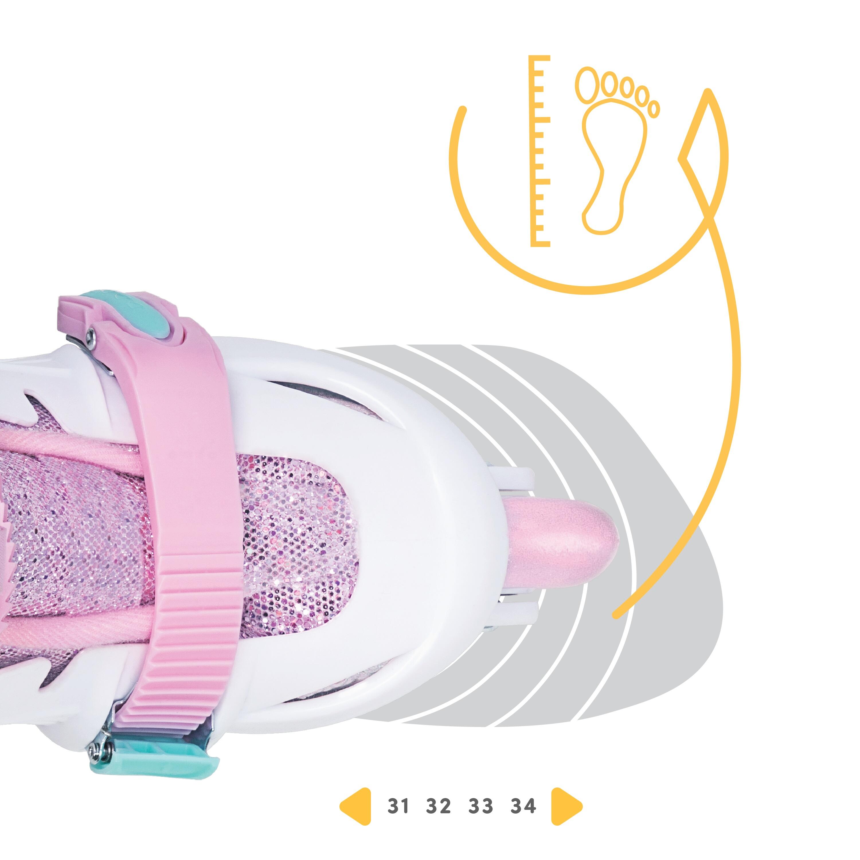 Cariboo Ballerina 2w1 Rolko-łyżwy dziecięce z kółkami LED 6/7