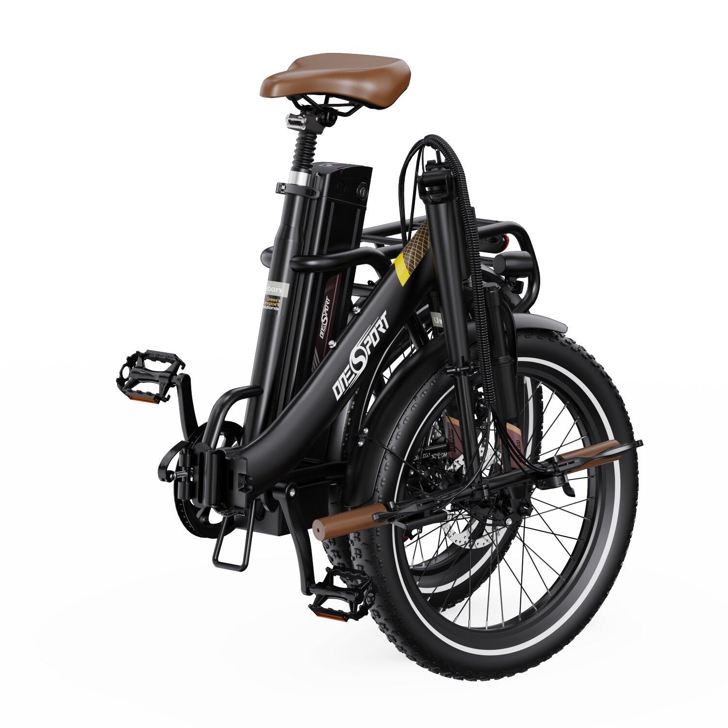 ONESPORT OT16 elektrische vouwfiets, 20" band, 250W, 48V 17Ah accu, 7 versn 3/7