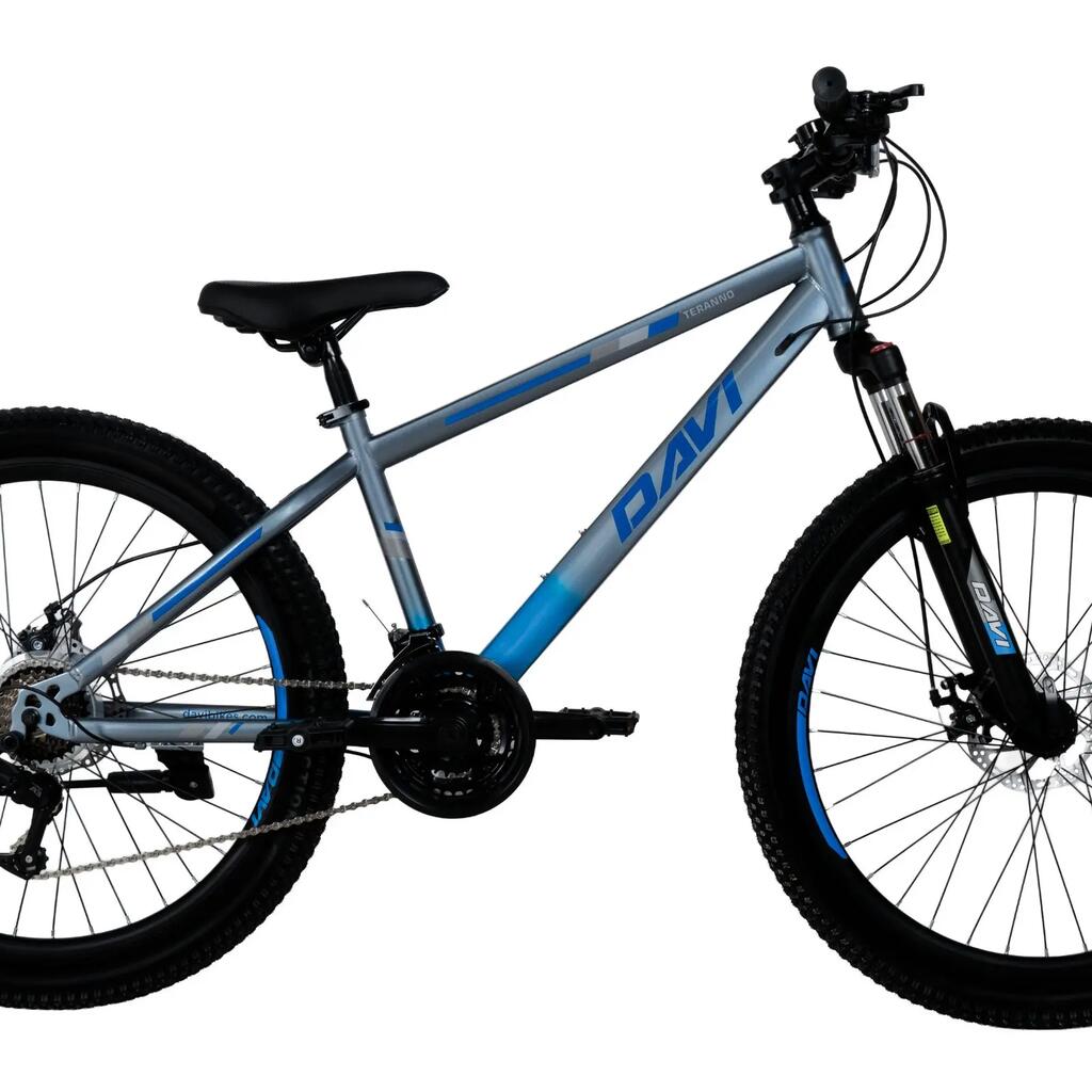 MTB bicycle Davi Terrano 26", 145-170 cm, 21 speeds, Grey/Blue