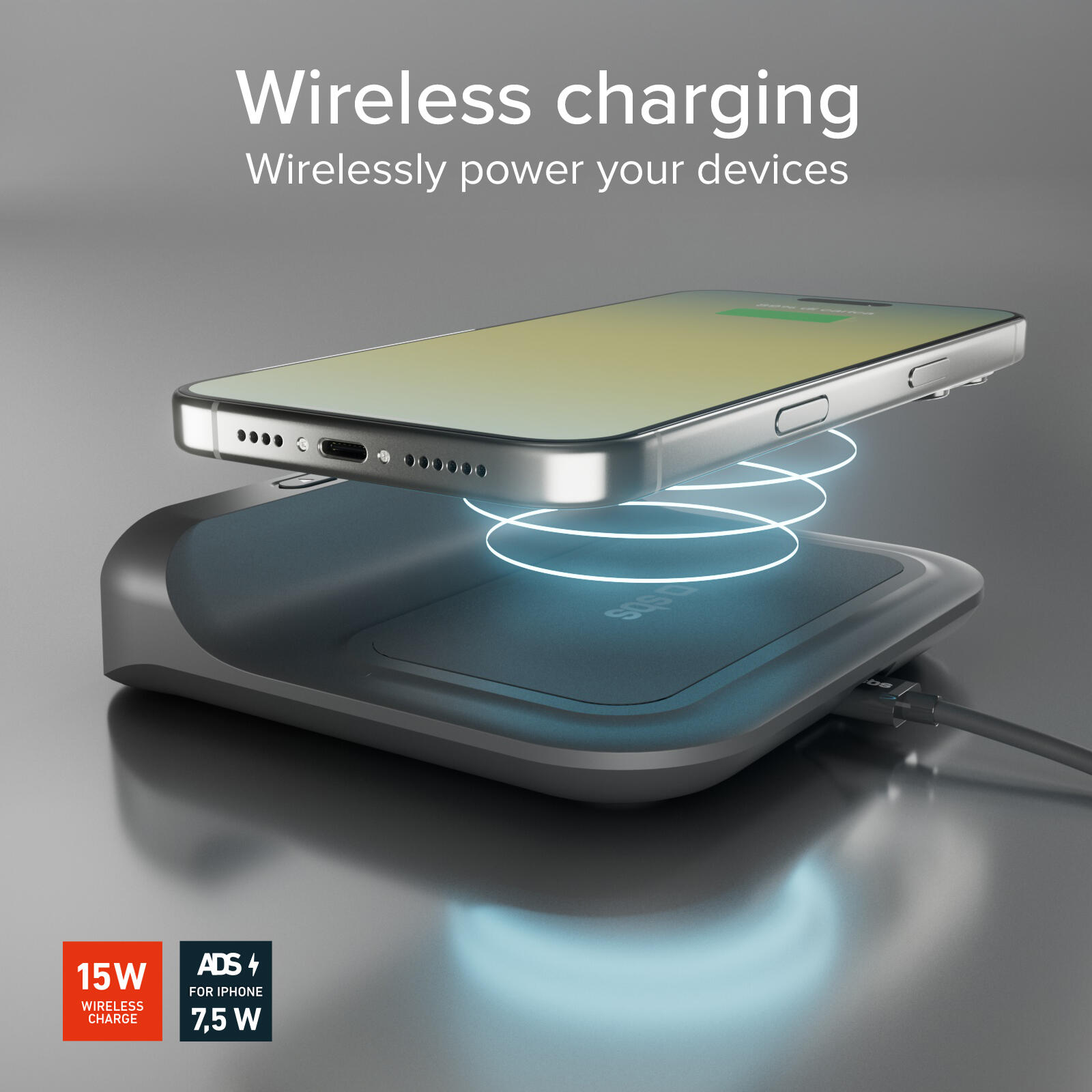 Sveglia 2 in 1 con Ricarica Wireless 3/7