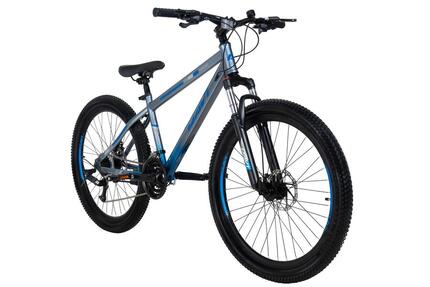 Mountainbike 26 Zoll MTB Fahrrad, Davi Terrano Pro, 145–170 cm, Grau/Blau