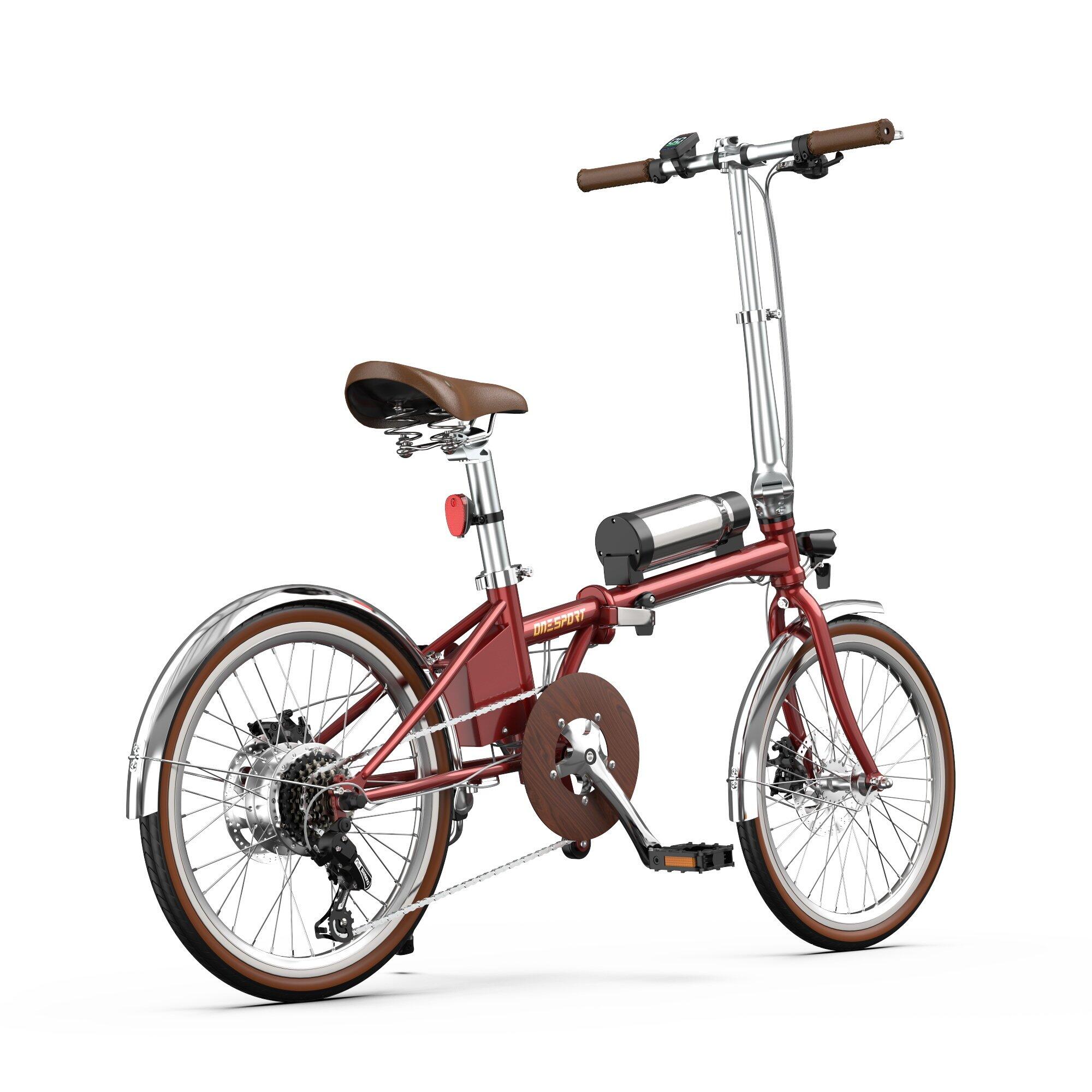 OT02 PRO bicicleta elétrica dobrável 20", motor 250W, Shimano 7 veloc., ecrã LCD 4/7