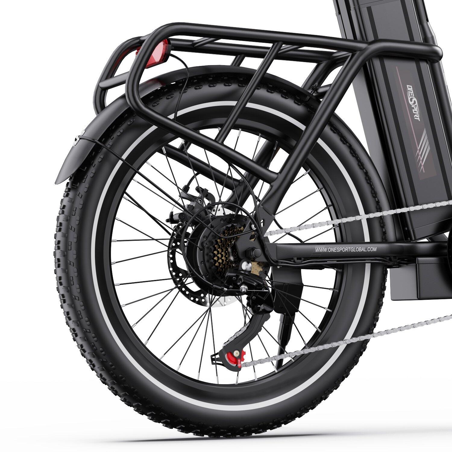 ONESPORT OT16 elektrische vouwfiets, 20" band, 250W, 48V 17Ah accu, 7 versn 6/7