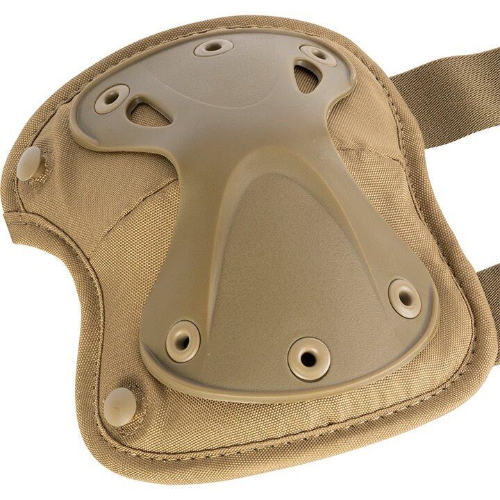 Set genunchiere si cotiere tactice, policarbonat, benzi elastice, fixare velcro