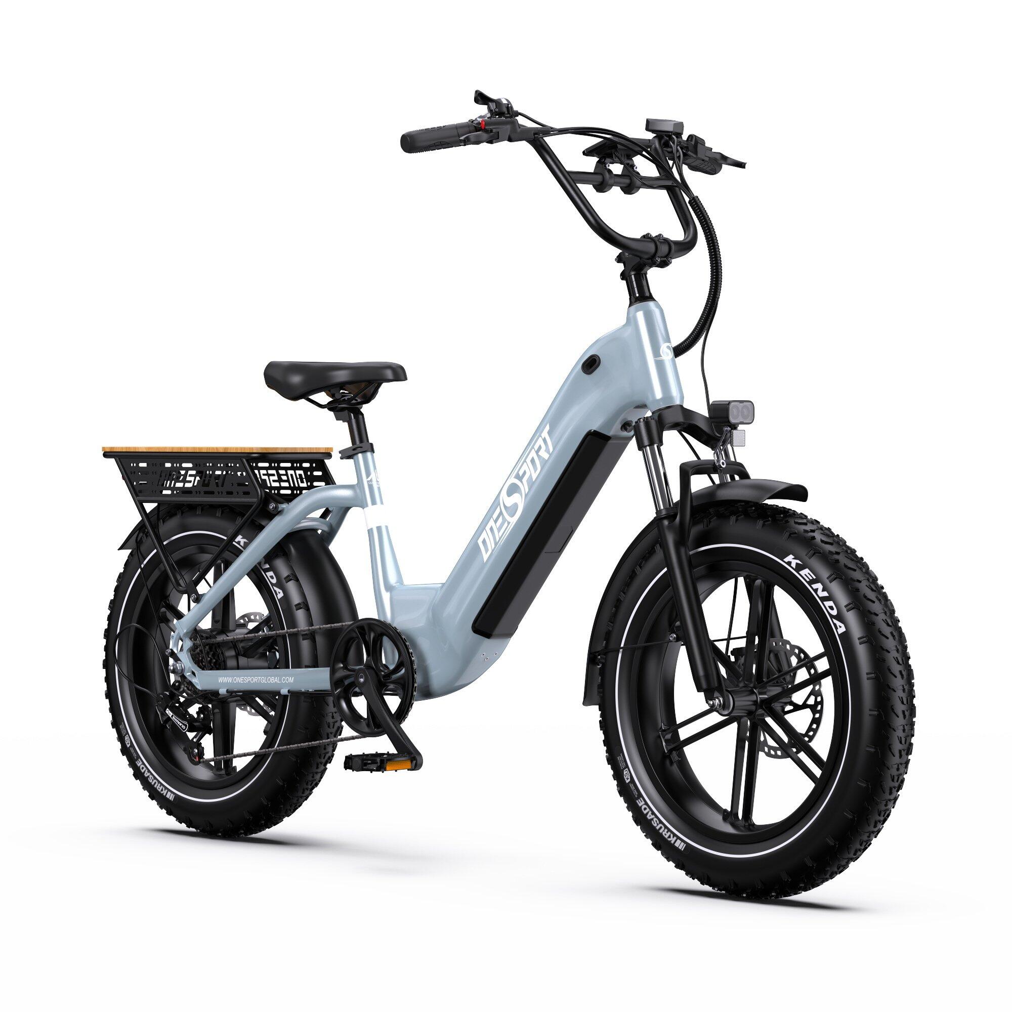 Bicicleta elétrica adulto Onesport OT08 bateria 48V 18Ah removível controle APP 3/7