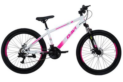Bicicletta MTB Davi Bonita 26" 145-170 cm 21 velocità Rosa/Bianco
