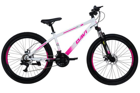 Bicicletta MTB Davi Bonita 26" 145-170 cm 21 velocità Rosa/Bianco