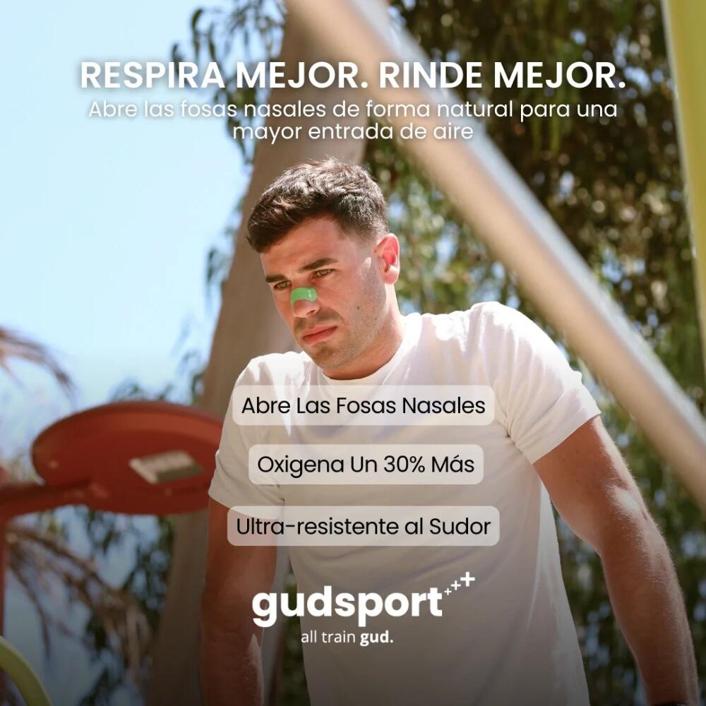 Tiras Nasales Deportivas 30 Uds Verde Gudsport 4/5