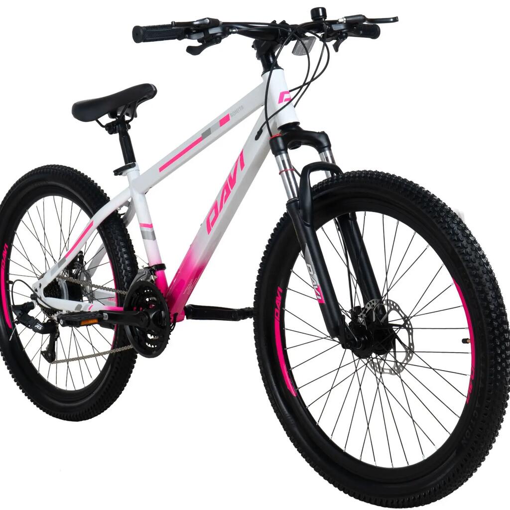 MTB bicycle Davi Bonita Pro 26", 145-170 cm, 21 speeds, Pink/White