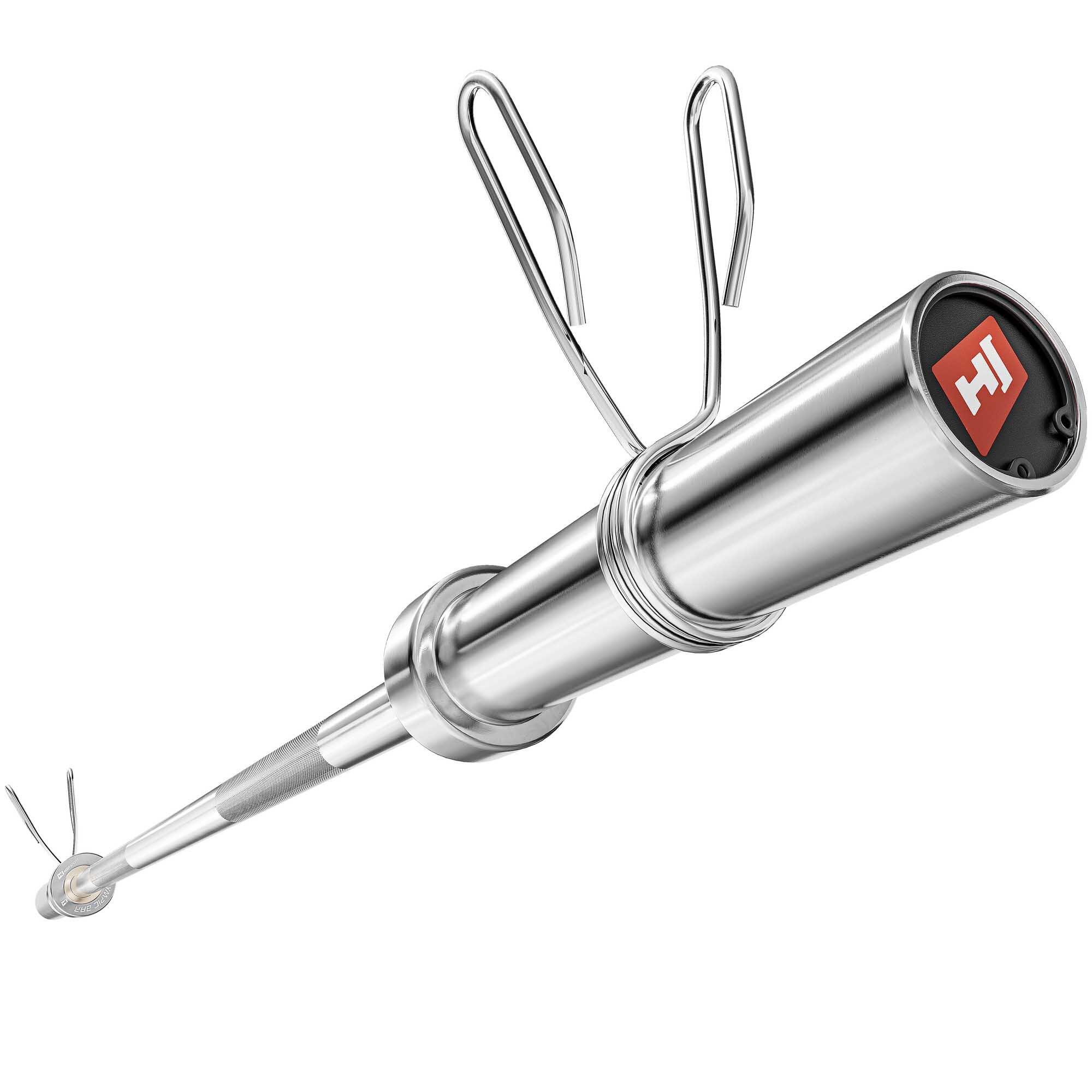 Bară olimpică dreaptă Hop-Sport 165 cm (50 mm) cu manșon rotativ
