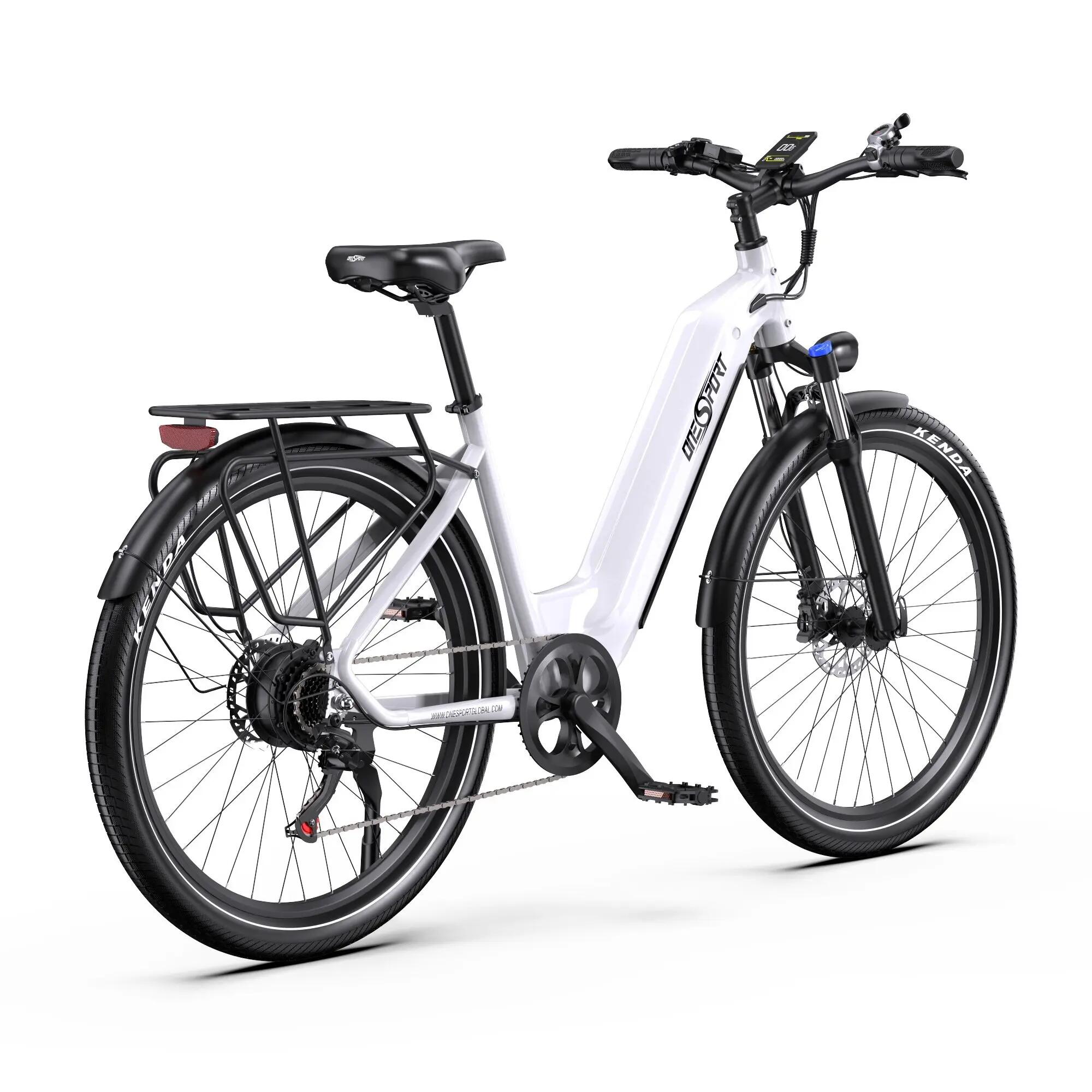 Bicicleta elétrica ONESPORT OT05, pneu 27.5", motor 250W, bateria 36V 18.2Ah 5/7