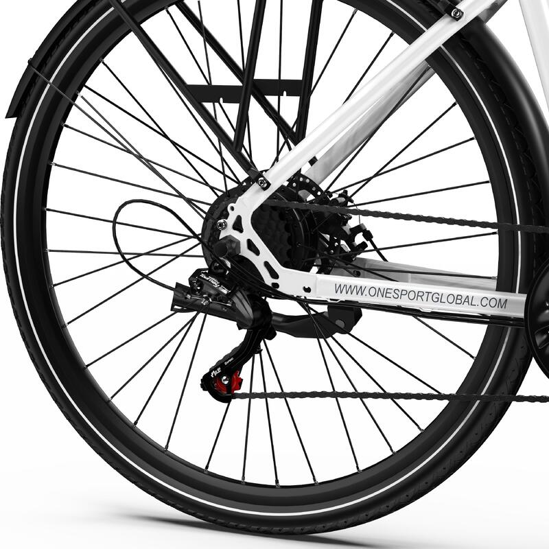 Městské elektrokolo Onesport OT12, motor 27,5" 250 W s baterií 36 V 13 Ah