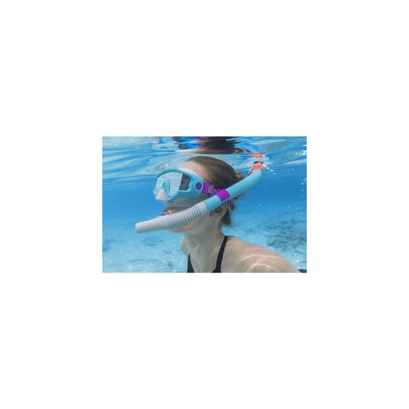 Set snorkeling Bestway, masca, tub si labe inot, protectie UV, marimea 41-46