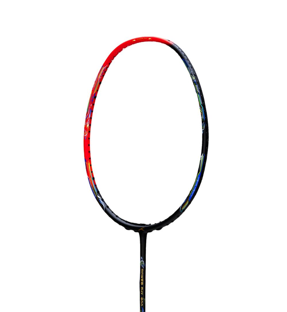 Unbespannt Badmintonschläger - Power Ray 900, Rot/Schwarz 3/7