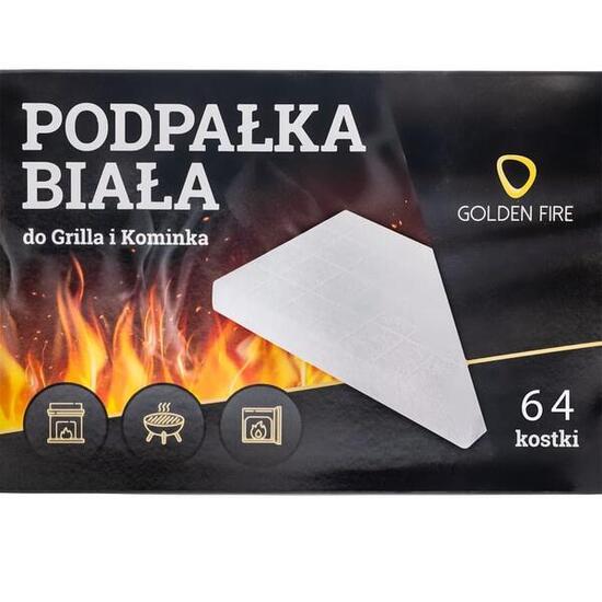 Podpałka Rozpałka Biała 64 Kostki do Grilla Kominka Pieca Ogniska