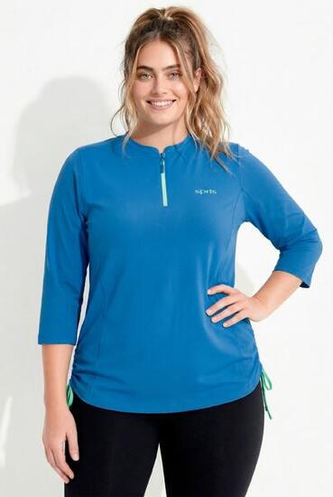 Damen Funktions-Shirt Rundhals 3/4-Arm recycelt