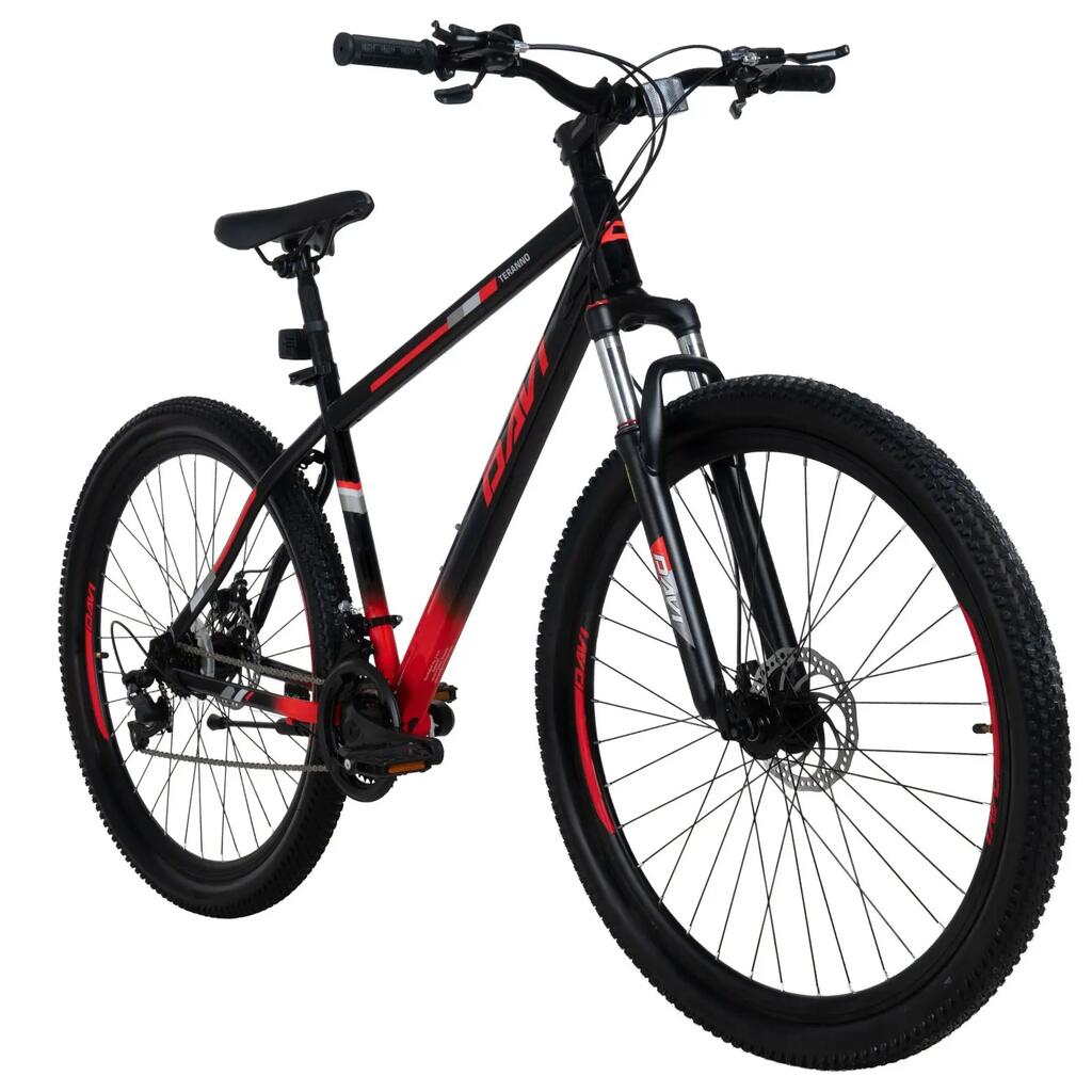 MTB bicycle Davi Terrano Pro 29", 170-195 cm, 21 speeds, Black/Red