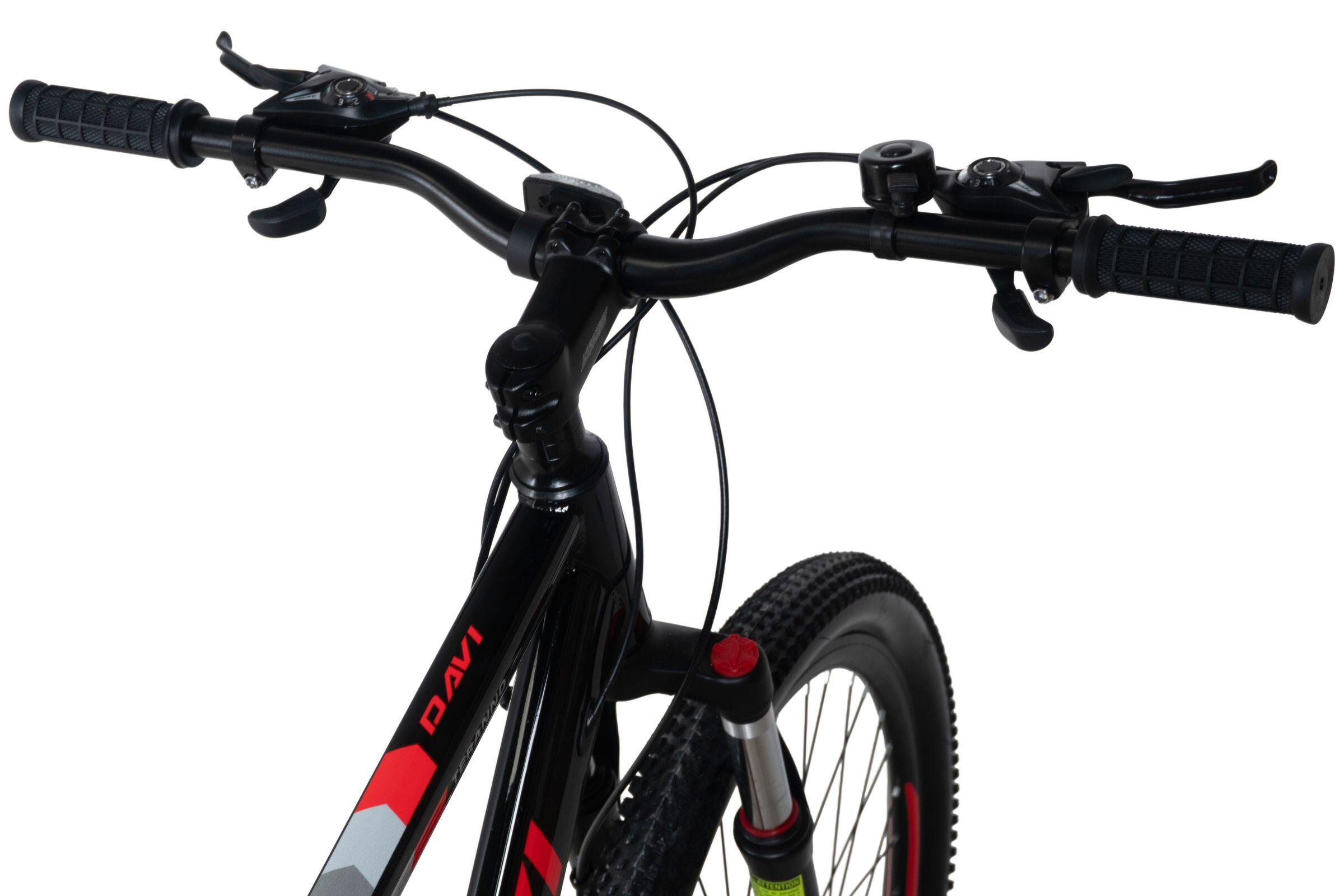 Mountainbike 29 Zoll Herren, Davi Terrano Pro, 21 Gänge, 170–195 cm, Schwarz/Rot 4/6