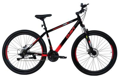 Mtb-fiets davi terrano 29", 170-195 cm, 21 versnellingen, zwart/rood