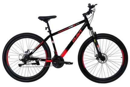 Vélo VTT Davi Terrano 29", 170-195 cm, 21 vitesses, Noir/Rouge