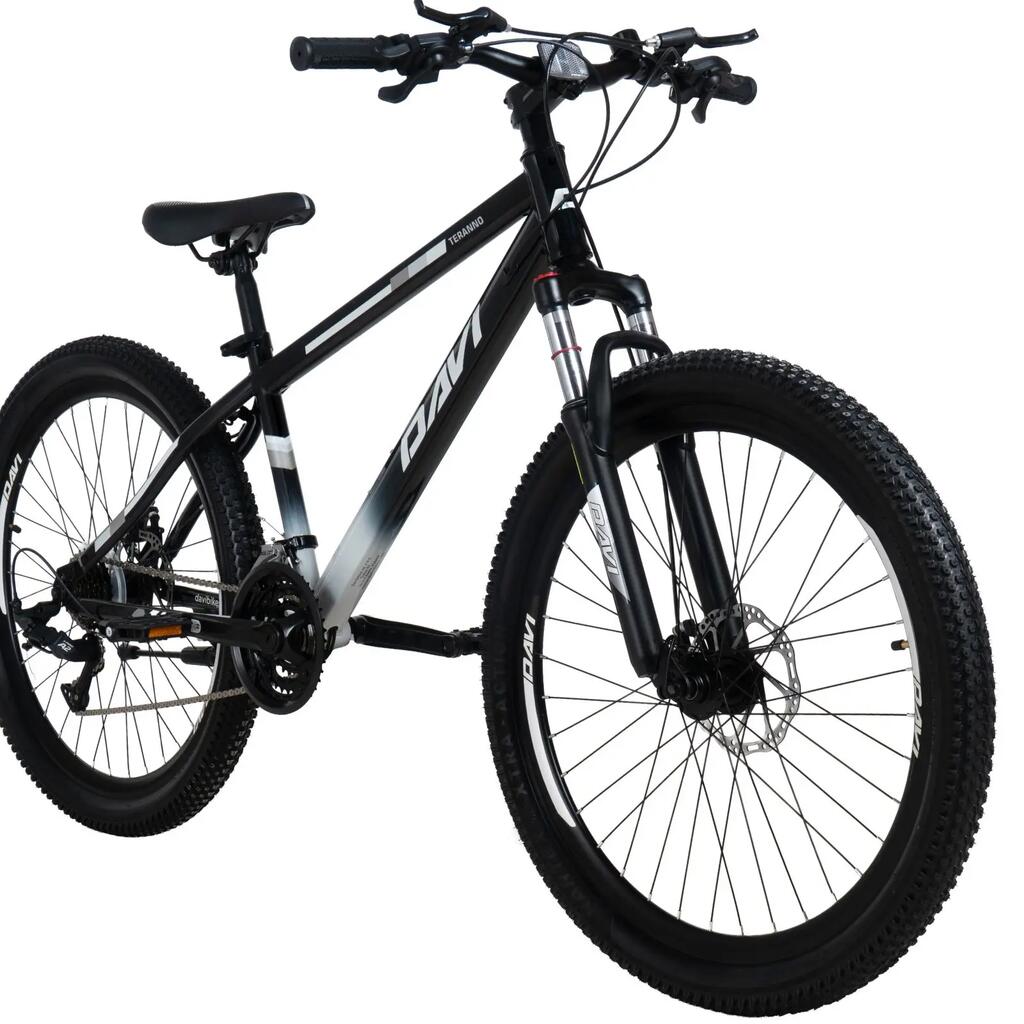 MTB bicycle Davi Terrano Pro 26", 145-170 cm, 21 speeds, Black/White