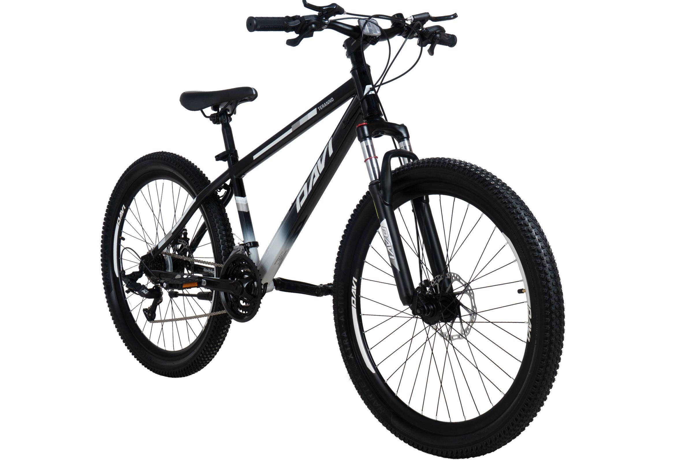 Vélo VTT Davi Terrano 26", 145-170 cm, 21 vitesses, Noir/Blanc 2/6