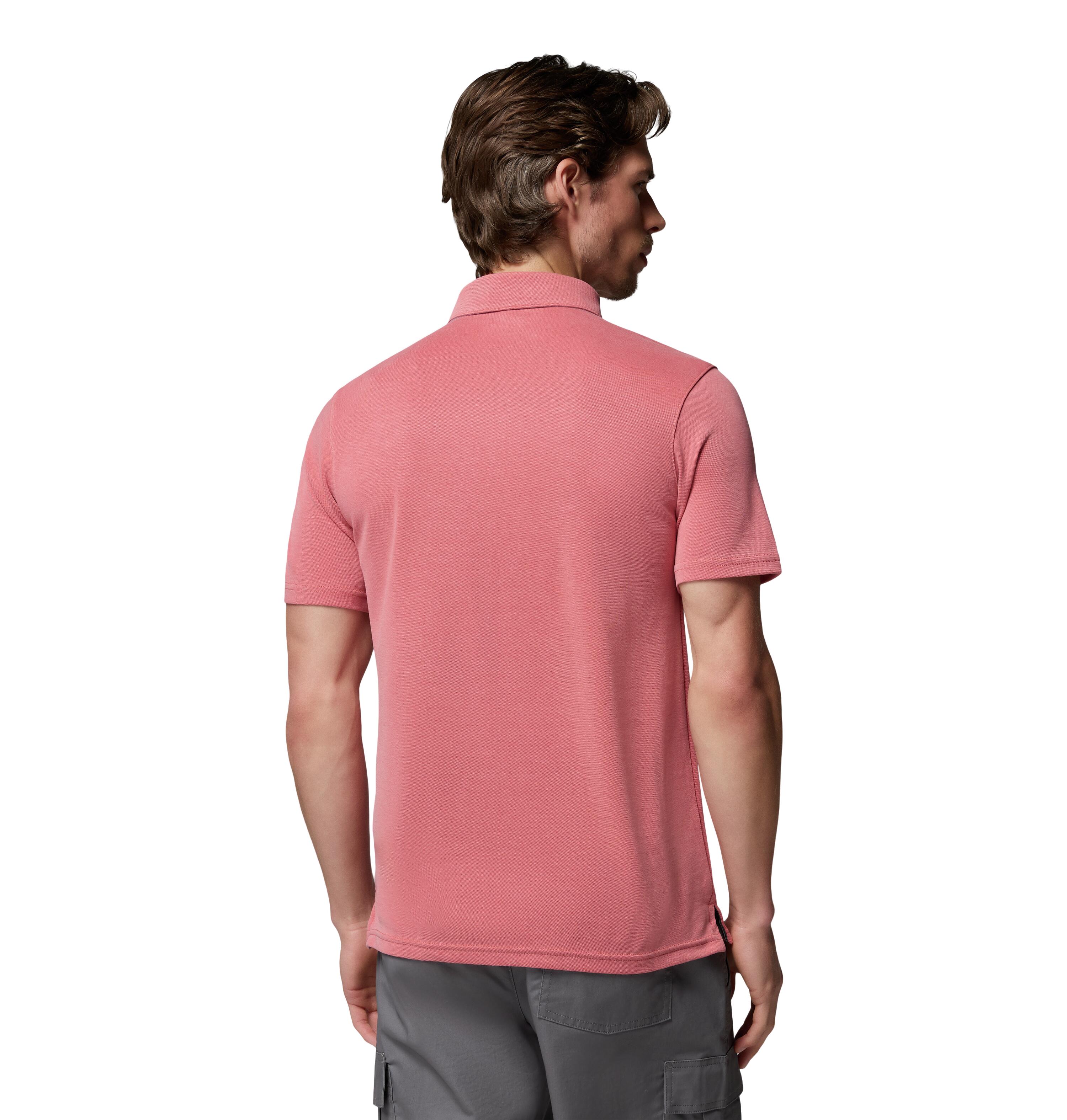 Nelson Point Polo Heren Polo Washed Red 2/4