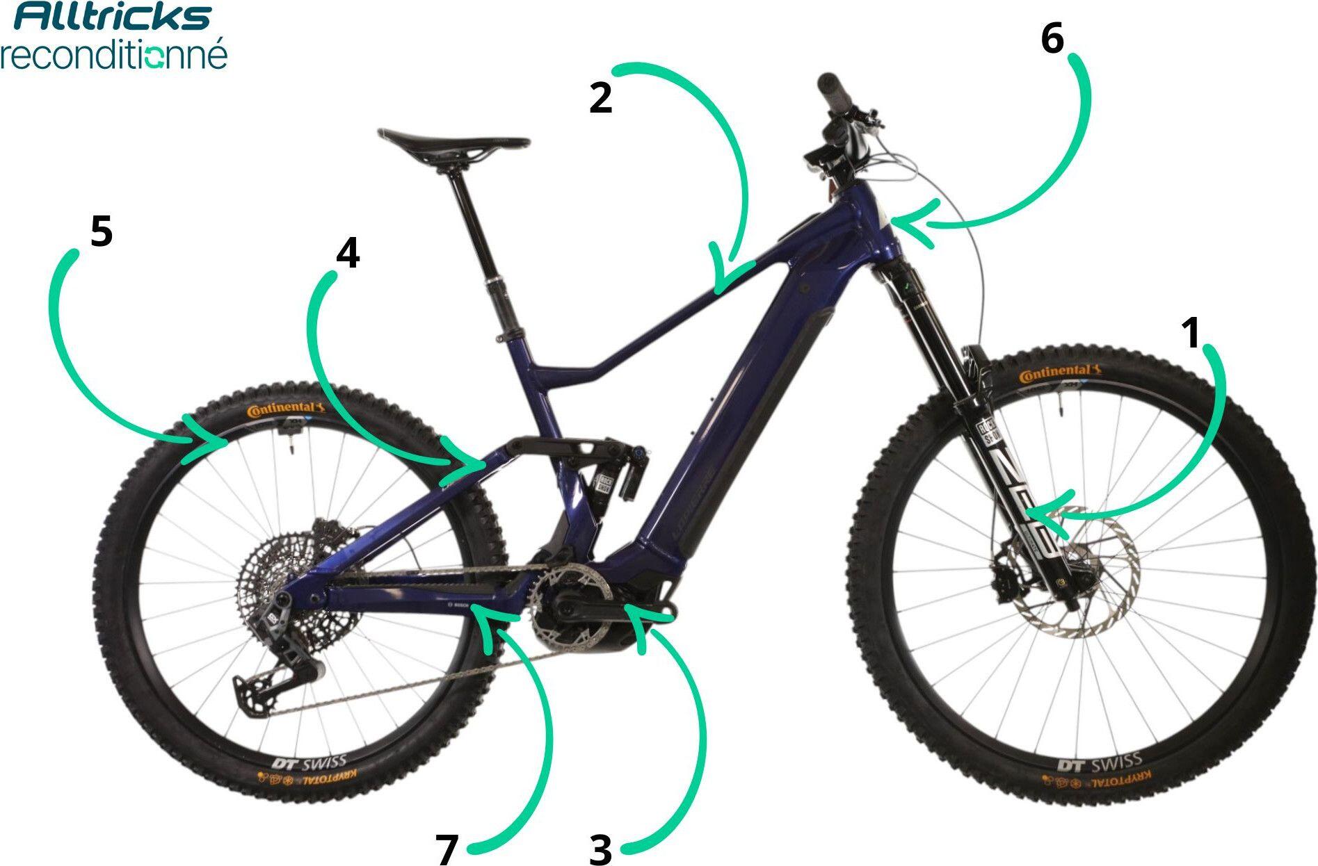 Reconditionné VTT Electrique Lapierre Overvolt AM 10.8 Sram AXS 12V Bosch - Bon 3/7