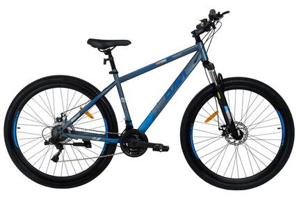 Vélo VTT Davi Terrano 29", 170-195 cm, 21 vitesses, Gris/Bleu